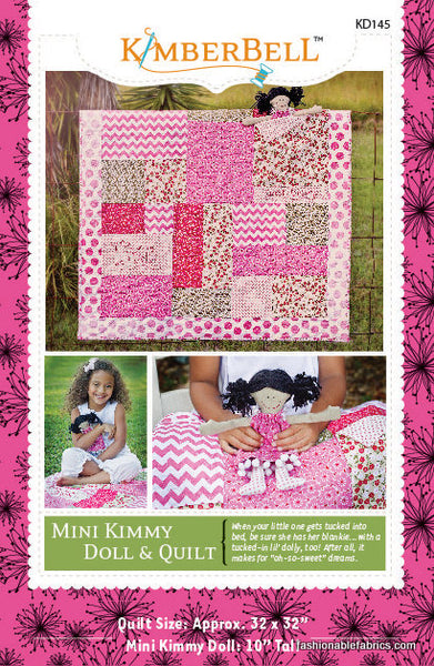 Mini Kimmy Doll & Quilt by KimberBell - Bunbury Fabrics